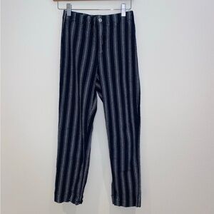 Brandy‎ Melville Black and Grey Striped Pants